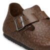 London cu o singură curea din piele naturală cu relief London cu o singură curea din piele naturală cu relief
