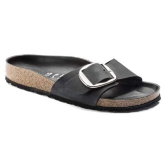 Madrid Big Buckle din piele naturală uleioasă