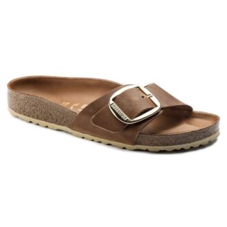 Madrid Big Buckle din piele naturală uleioasă