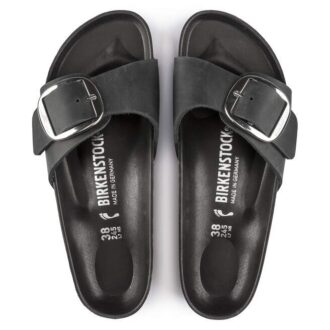 Madrid Big Buckle din piele naturală uleioasă