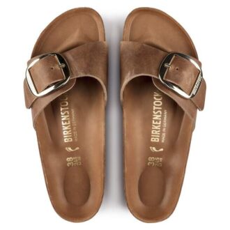 Madrid Big Buckle din piele naturală uleioasă