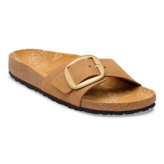 Madrid Big Buckle Nubuk Leather