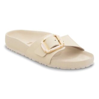 Madrid Big Buckle Pearl Piele naturală lăcuită