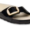 Madrid Big Buckle Pearl Piele naturală lăcuită Madrid Big Buckle Pearl Piele naturală lăcuită