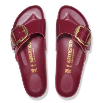 Madrid Big Buckle Piele naturală lăcuită