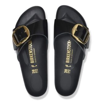 Madrid Big Buckle Piele naturală lăcuită
