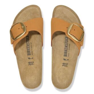 Madrid Big Buckle Piele nubuc Portocaliu ars