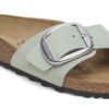 Madrid Big Buckle Piele nubuc Pure Sage