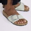Madrid Big Buckle Piele nubuc Pure Sage