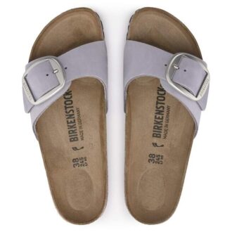 Madrid Big Buckle Piele nubuc Purple Fog