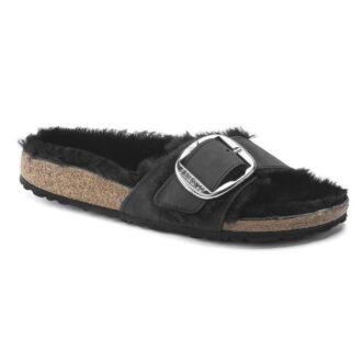 Madrid Big Buckle Shearling Piele naturală Uleiată