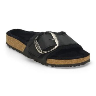 Madrid Big Buckle Shearling Piele naturală Uleiată