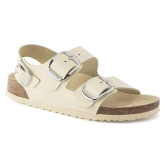 Milano Big Buckle din piele naturală lăcuită