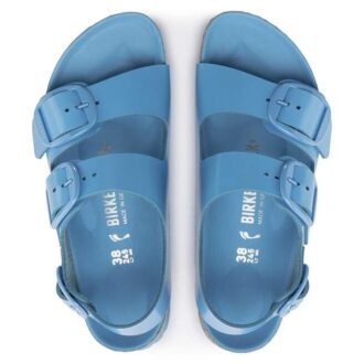 Milano Big Buckle din piele naturală lăcuită
