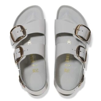 Milano Big Buckle din piele naturală lăcuită