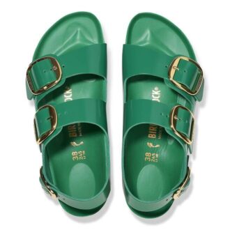 Milano Big Buckle din piele naturală lăcuită