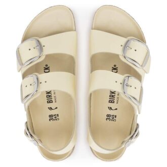 Milano Big Buckle din piele naturală lăcuită