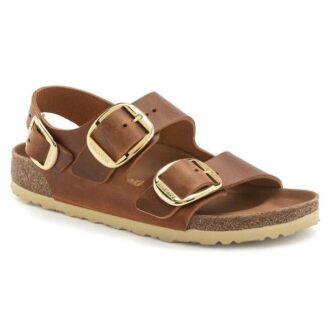 Milano Big Buckle din piele naturală uleioasă
