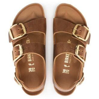 Milano Big Buckle din piele naturală uleioasă