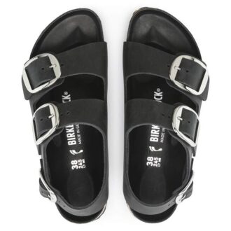 Milano Big Buckle din piele naturală uleioasă