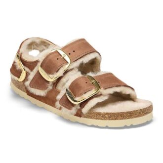 Milano cu cataramă Big Buckle, piele naturală uleioasă