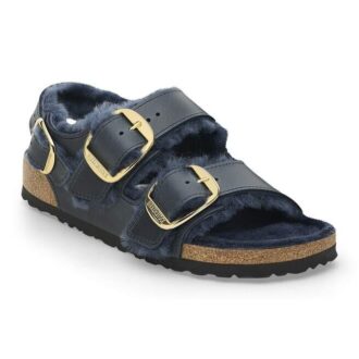 Milano cu cataramă Big Buckle, piele naturală uleioasă