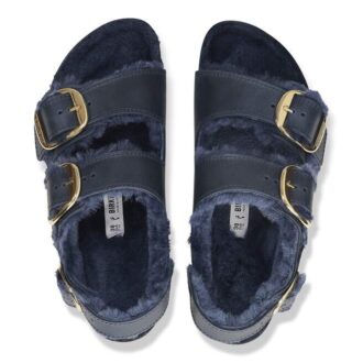 Milano cu cataramă Big Buckle, piele naturală uleioasă
