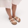 Ornament floral Mayari din piele naturală