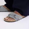 Piele de căprioară împletită Oita, gri bazalt Piele de căprioară împletită Oita, gri bazalt