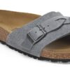 Piele de căprioară împletită Oita, gri bazalt Piele de căprioară împletită Oita, gri bazalt
