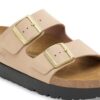 Platformă Arizona Pap Flex din piele nubuc Platformă Arizona Pap Flex din piele nubuc