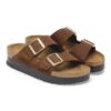 Platformă Arizona Pap Flex din piele nubuc Platformă Arizona Pap Flex din piele nubuc