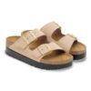 Platformă Arizona Pap Flex din piele nubuc Platformă Arizona Pap Flex din piele nubuc