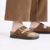 Platformă Arizona Pap Flex din piele nubuc Platformă Arizona Pap Flex din piele nubuc