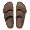 Soft Footbed Arizona din piele de căprioară, nuanță Dark Tea Soft Footbed Arizona din piele de căprioară, nuanță Dark Tea