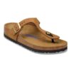 Soft Footbed Gizeh din piele nubuc Soft Footbed Gizeh din piele nubuc