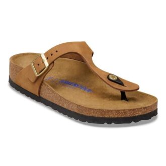 Soft Footbed Gizeh din piele nubuc Soft Footbed Gizeh din piele nubuc
