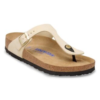 Soft Footbed Gizeh din piele nubuc