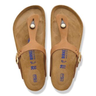 Soft Footbed Gizeh din piele nubuc Soft Footbed Gizeh din piele nubuc