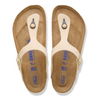 Soft Footbed Gizeh din piele nubuc