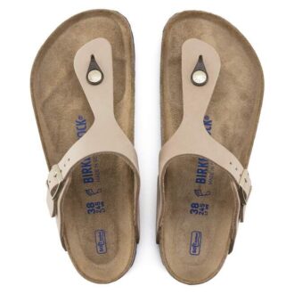 Soft Footbed Gizeh din piele nubuc Soft Footbed Gizeh din piele nubuc