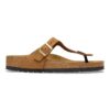 Soft Footbed Gizeh din piele nubuc Soft Footbed Gizeh din piele nubuc