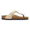 Soft Footbed Gizeh din piele nubuc