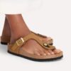Soft Footbed Gizeh din piele nubuc Soft Footbed Gizeh din piele nubuc
