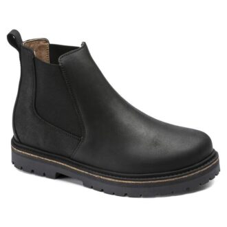 Stalon piele nubuc negru
