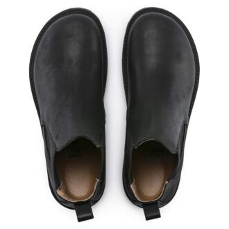 Stalon piele nubuc negru